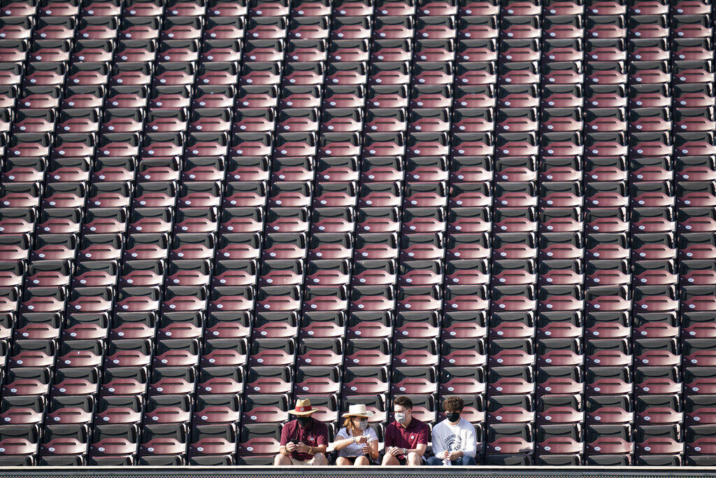 Empty stands? Not completely.